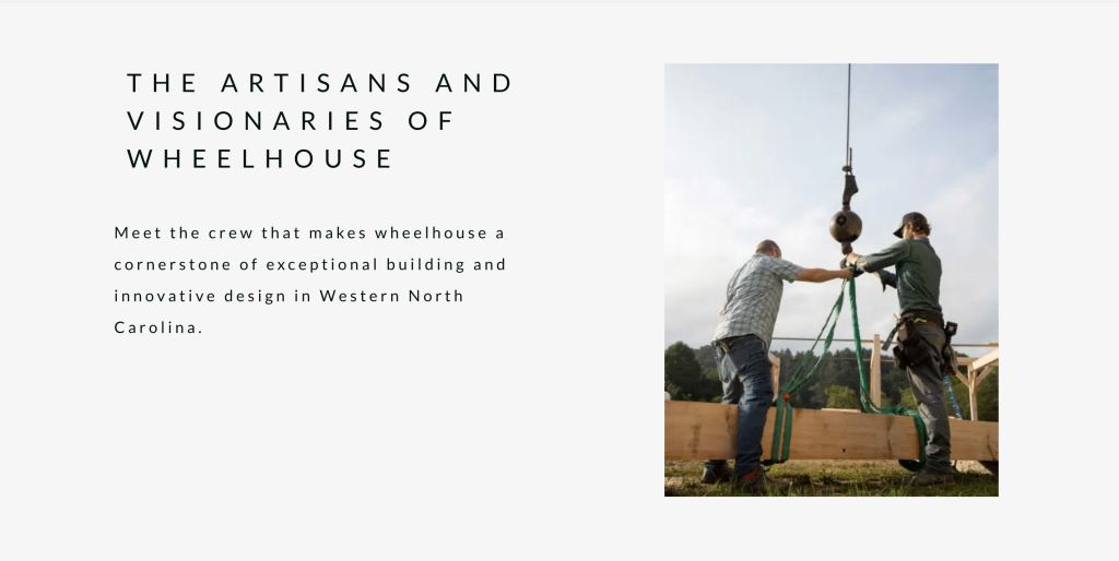 Wheelhouse website design by Etowah Creative Co.