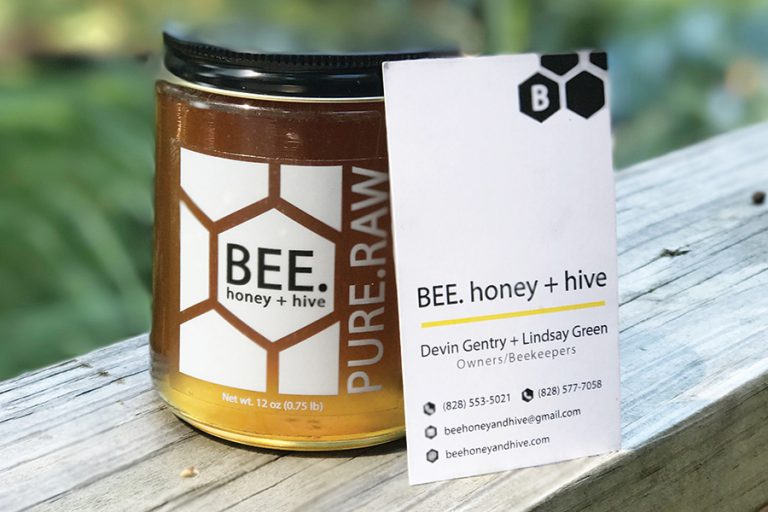 Bee. honey and hive brand identity design by Etowah Creative Co.
